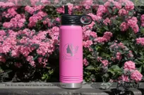 Pink-20-oz-Water-Bottle-Silver-Laser-Etching-Blossom-Care
