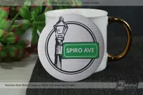 Stainless-Steel-Coaster-With-Black-Green-Spot-Colors-Spiro-Ave