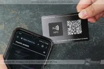 Gunmetal-NFC-Business-Card-Silver-Laser-Etching-QR-Code-Trusted-Advisor