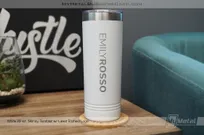 White-22-oz-Skinny-Tumbler-Laser-Etched-Logo-Emily