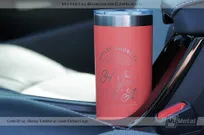 Coral-22-oz-Skinny-Tumbler-Laser-Etched-Logo-Car-Cupholder