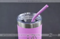 Light-Purple-22-oz-Skinny-Tumbler-Laser-Etched-Logo-Silicone-Straw