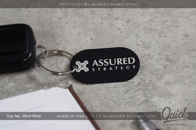 Black-Quick-Metal-Dog-Tag-Assured