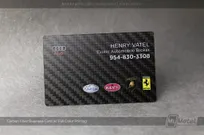 Carbon-Fiber-Business-Card-For-Audi-Exotic-Automobile-Broker-Full-Color-Printing