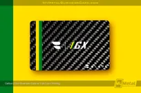 Carbon-Fiber-Business-Card-Screen-Printed-Color-Yellow-Green-GX