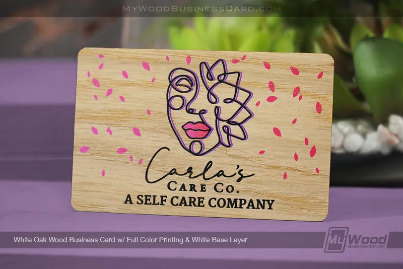 White-Oak-Wood-Business-Card-Full-Color-Printing-White-Base-Layer-Carlas