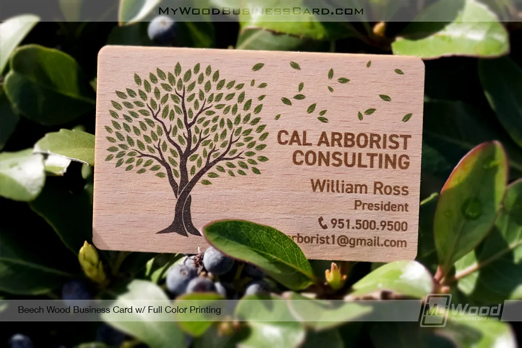 Beech-Wood-Business-Card-Tree-Service-Full-Color-Print-Design