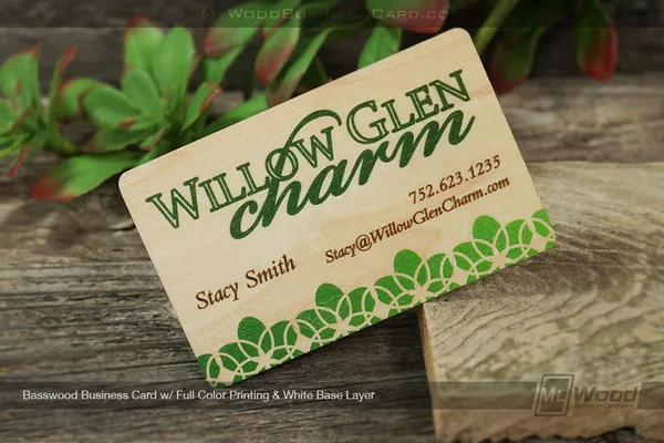 Basswood Business Cards