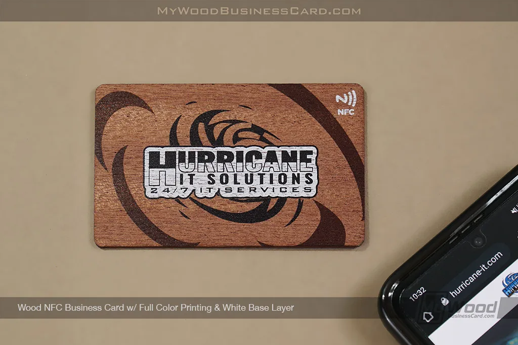 Wood-NFC-Business-Cards-Full-Color-Printing-White-Base-Layer-Hurricane