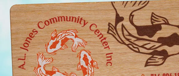 Cherry Wood with Vibrant Color Print