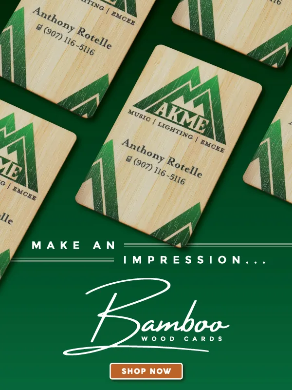 Bamboo Wood Cards
