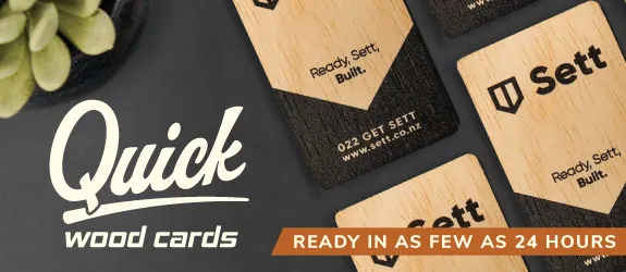 Quick Wood Cards | 24 hour Production