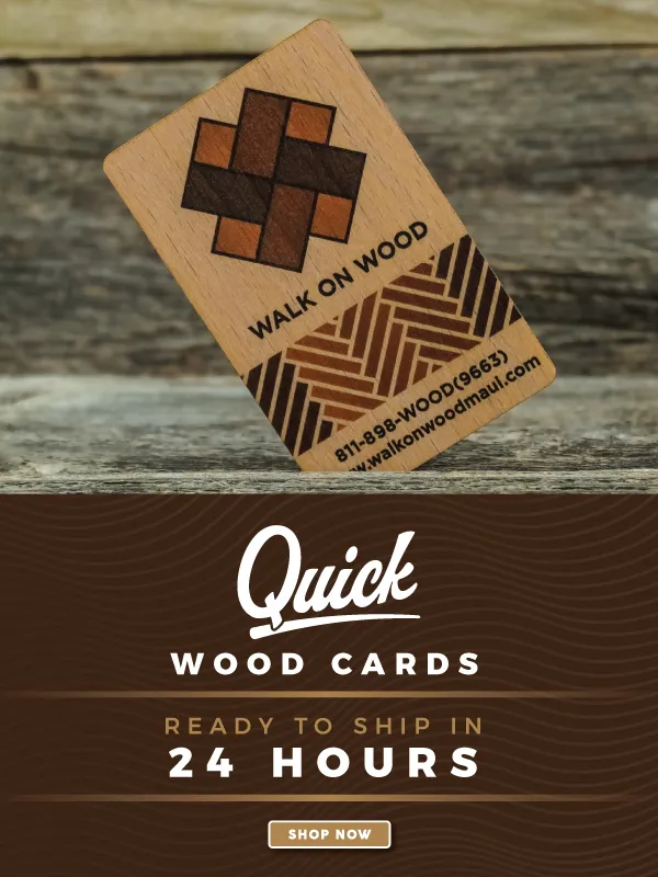 Quick Wood Cards