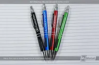 Black-Blue-Red-Green-Metal-Pens-Silver-Laser-Etching-All-Colors