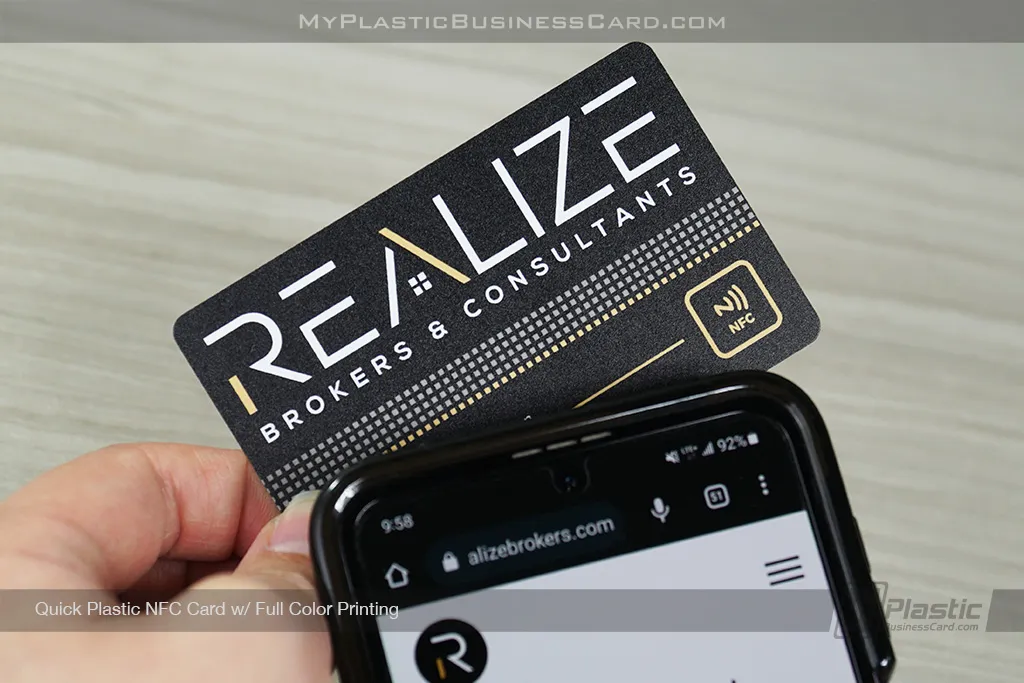 Quick Plastic NFC Business Cards