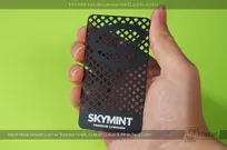 Black-Metal-Grinder-Card-Textured-Finish-Custom-Cutout-White-Spot-Color-Skymint