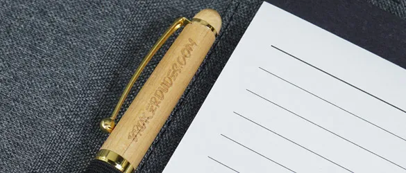 metal pen being etched