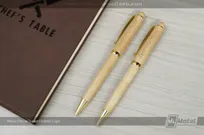 Wood-Pens-Laser-Etched-Logos-Chefs-Table-MMBC