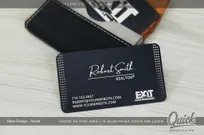 Black-Metal-Quick-Metal-EXIT-Business-Cards-Silver-Laser-Etching-Studs