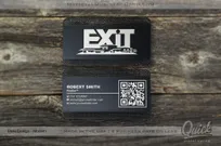 Black-Metal-Quick-Metal-EXIT-Business-Cards-Silver-Laser-Etching-Modern