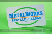 Aluminum-Metal-Business-Card-Blue-Green-Orange-Spot-Colors-MetalWorks