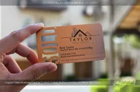 Copper-Finish-Business-Card-For-Realtors-