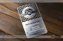 Stainless-Steel-Metal-Business-Card-With-Custom-Cutouts-and-Black-Spot-Color