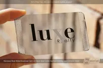 Stainless-Steel-Metal-Business-Card-With-Black-Spot-Color-Surface-Etching-And-Chrome-Finish-For-Realtor-