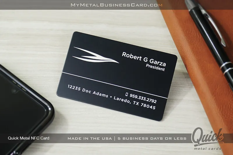 Quick-Metal-NFC-Business-Card-Silver-Laser-Etching-Robert