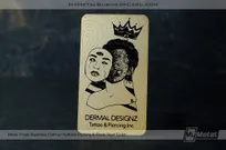Brass-Finish-Business-Card-Surface-Etching-Black-Dermal