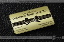 Brass-Finish-Metal-Business-Card-Custom-Cutouts-Black-Spot-Color-Tarasov