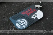 Black-Metal-VIP-Pass-Custom-Shape-Cutouts-Silver-Laser-Etch-Red-MF