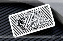 Stainless-Steel-Metal-Business-Card-Custom-Cutout-Spot-Color-Chino-Tatto