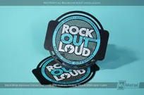 Black-Metal-Business-Card-Custom-Shape-Cutouts-Etching-Blue-White-Rock