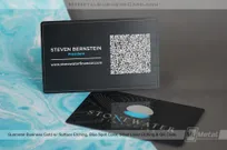 Gunmetal-Business-Card-Surface-Etching-Blue-Spot-Color-Silver-Laser-Etching-QR-Code-Stonewater
