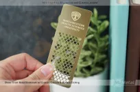 Brass-Finish-Metal-Bookmark-Custom-Cutouts-Surface-Etching-Northwestern