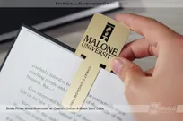 Brass-Finish-Metal-Bookmark-Custom-Cutout-Black-Spot-Color-Malone
