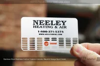 Stainless-Steel-Business-Card-Custom-Cutouts-Black-Orange-Spot-Colors-Neeley