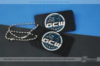 Black-Metal-Dog-Tags-Surface-Etching-Silver-Laser-Etching-Blue-Spot-Color-Keychain-GCW