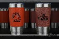 20-oz-Leatherette-Basketball-Football-Tumblers-Laser-Etched-Logos-MomDad