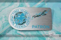 Stainless-Steel-Membership-Card-Brushed-Custom-Shape-Cutouts-Blue-Tybee