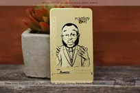 Brass Finish Metal Business Cards