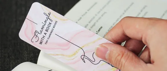 Matte Plastic Bookmark Up Close