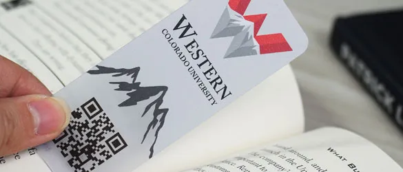 Plastic Bookmark Card Close Up