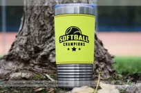 20 oz Leatherette Polar Camel Metal Tumbler