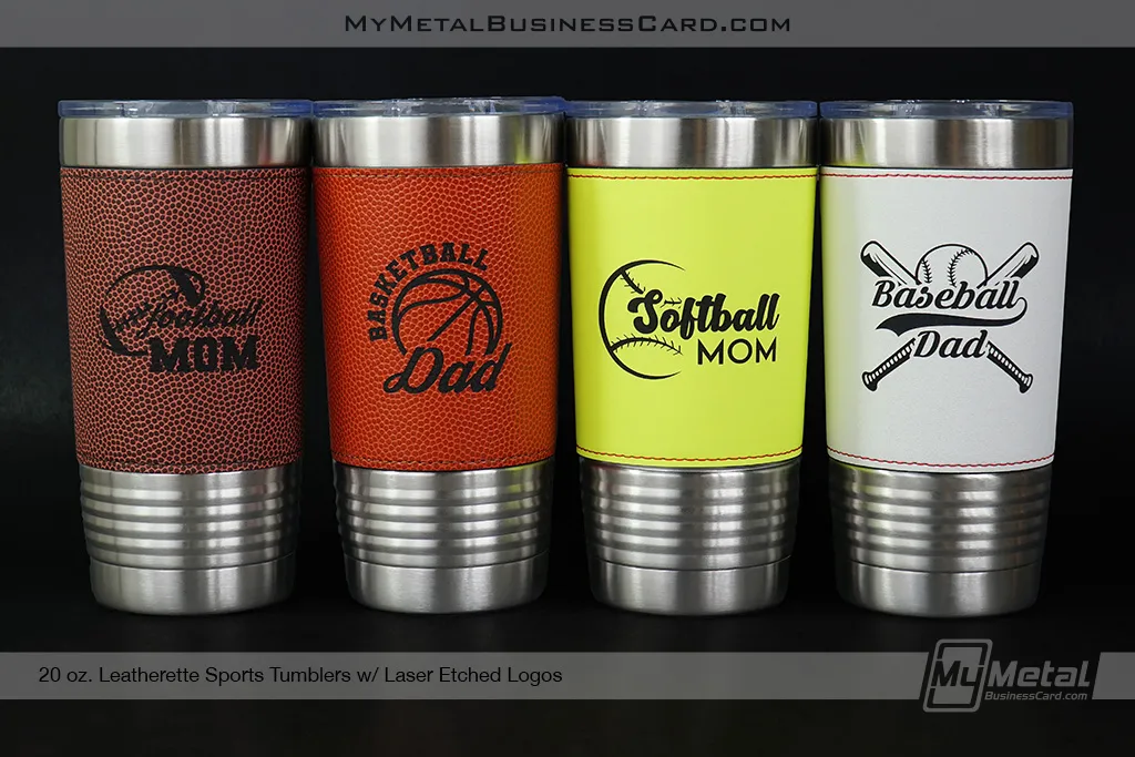 20 oz Sports Leatherette Tumbler