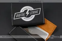 Card-Holder-Black-Leatherette-With-Laser-Etched-Logo-For-Marketing--Team