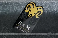 Mirror-Black-Metal-Cards-Custom-Shape-Cutouts-Silver-Etch-Gold-Ram