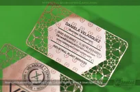 Rose-Gold-Metal-Business-Card-Shiny-Finish-Cutouts-Etching-Black-Green-VCS