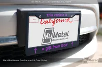 Black-Metal-License-Plate-Frame-Full-Color-Printing-Gift-God